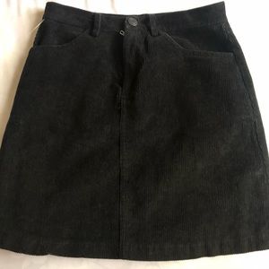 Brandy Melville Black Velvet Skirt